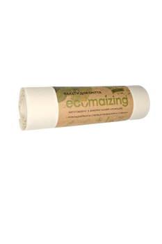 Біорозкладні пакети для відходів "Ecomaizing" 60л