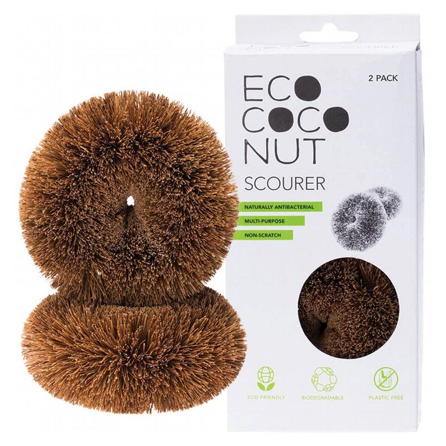 Кокосові їжаки Ecococonut для посуду і сантехніки, 2 шт