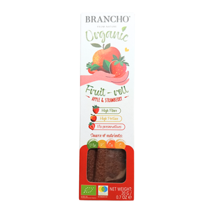 Пастила органічна Brancho Яблуко-полуниця, 2 роли (20 г)