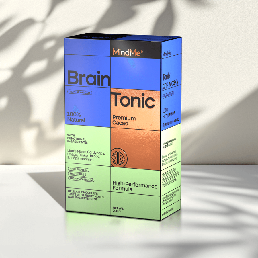 Какао натуральне функціональне MindMe Brain Tonic, 200 г