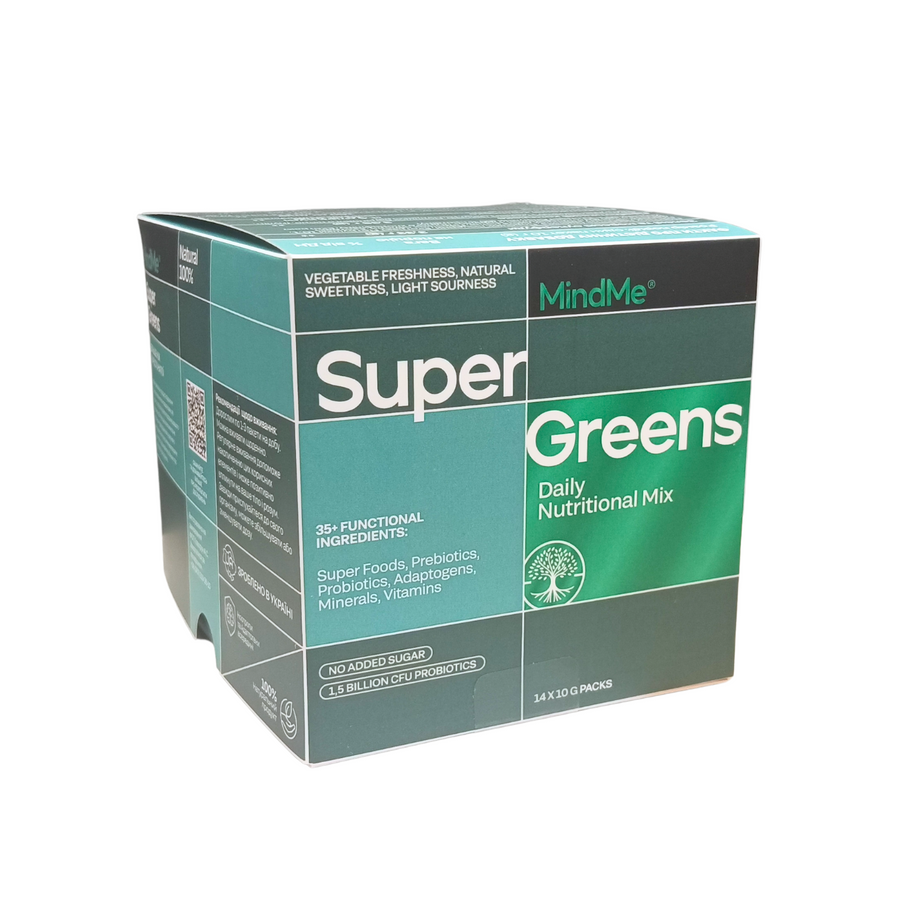 Суміш нутрієнтів MindMe Super Greens, 140 г