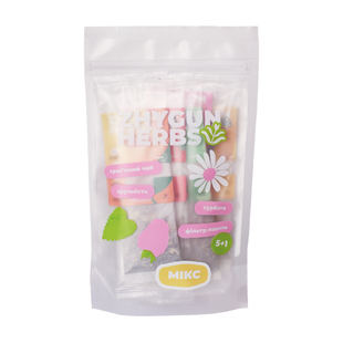 Чай трав'яний Zhygun Herbs "Мікс" у пакетиках, 5+1 шт